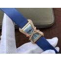 Cartier High Jewelry Watches WJ306014 Blue Dial Blue Fabric Strap WJ00530
