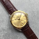 High Quality Replica Omega Globemaster Master Chronometer Dial/Bezel Brown Leather Strap WJ00472