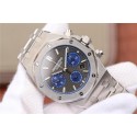 Hot Fake Audemars-Piguet Royal Oak Chronograph Gray/Blue Dial Bracelet WJ00033