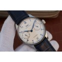 IWC Portuguese IW500705 White Dial Blue Markers Leather Strap WJ00378