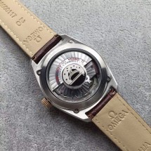 Fake Replica Omega Globemaster Master Chronometer White Dial Bezel Leather Strap WJ00943