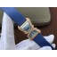 Cartier High Jewelry Watches WJ306014 Blue Dial Blue Fabric Strap WJ00530