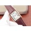 Fake Cartier Tank White Dial Brown Leather Strap Cartier WJ01009