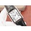 Knockoff Cartier Tank White Dial Brown Leather Strap WJ00429