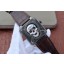 Luxury Bell-&-Ross BR01 Burning Skull Tattoo Watch Silver Dial Brown Leather Strap WJ00339