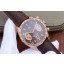 Replica Tag-Heuer Grand Carrera Chronograph Rose Gold Calibre 17 Brown Dial WJ00322