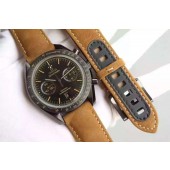 Omega Speedmaster Moonwatch Chrono Vintage Black Asso/Rubber Strap WJ00053